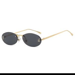 Elegant Black and Gold Sunglasses